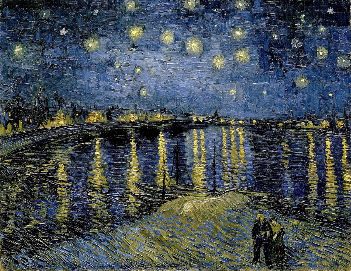 Vincent Van Gogh, Nuit étoilée, Musée d'Orsay, domaine public